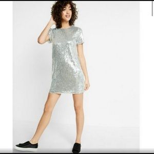 Express silver sequence dress!